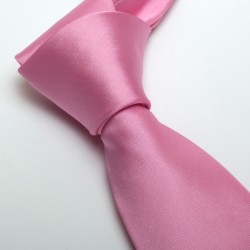 Cravate Unie Homme Slim Noir - Grise - Verte - Rose - Violet 100% Microfibre