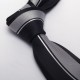 Cravate Slim Motifs Tissés Bicolore 100% Microfibre