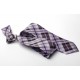 Cravate Homme Slim Ecossais Violet Largeur 6 cm 100% Microfibre